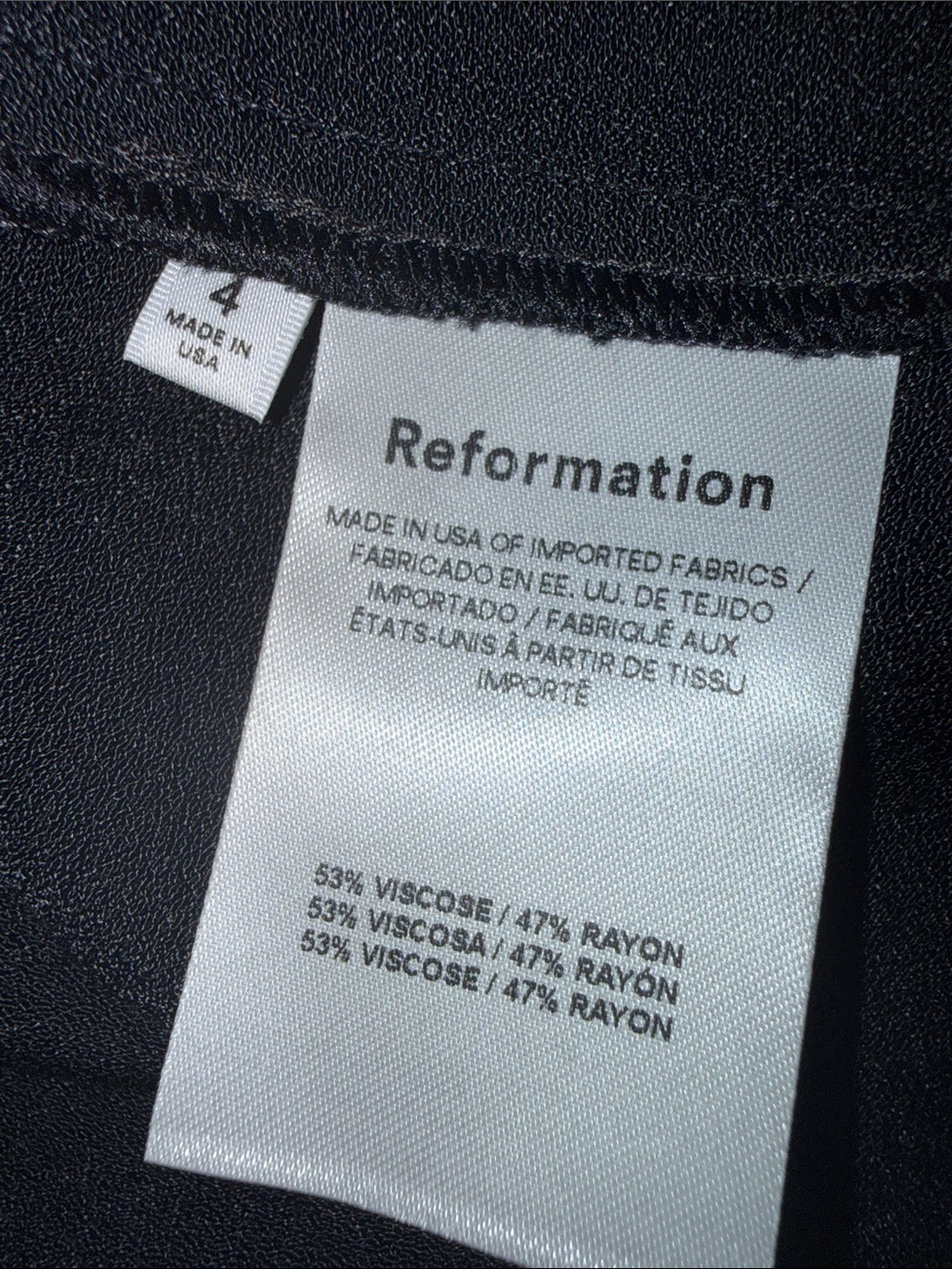 Reformation Hugh Dress NWT Size 4 - Picture 6 of 7
